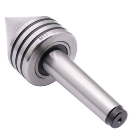 Heavy Duty Live Tailstock Center, Morse Taper #2, Woodworking Tapered Turn Center, MT2 live Tailstock Center 60 Degree point For CNC Lathe Tool