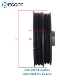 ECCPP Harmonic Balancer Fit for 1990 1991 1992 1993 1994 1995 1996 1997 for Toyota Celica 1988 1989 1993 1994 1995 1996 1997 for Toyota Corolla