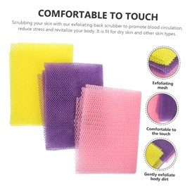 Mikinona 3pcs Shower Loofah Body Exfoliator African Exfoliating Net African Sponge Body Scrubber