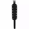 Nemesis leather cuff watch band Black with Studs - Length