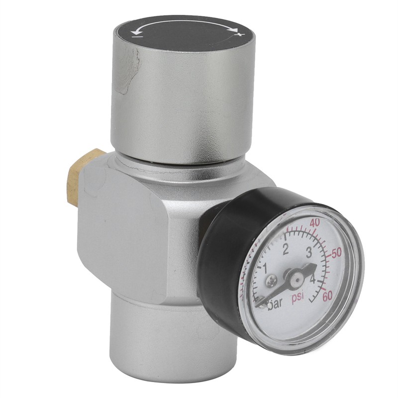 Mini CO2 Gas Regulator with CutOff Switch MFL3/8in to TR21x4