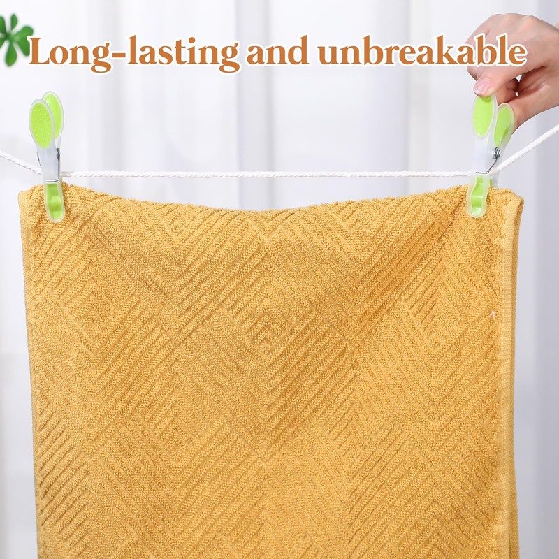 30 Packs Pastels Soft Grip Clothes Pegs,Laundry Pegs,Clothespins,No Damaging Peg