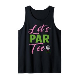 Let's Par Funny Golf Golfer Girl Women Golfing Party Tank Top