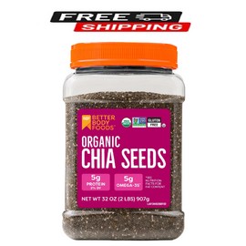 BetterBody Foods Organic Chia Seeds, 2.0 lb, 30 Servings