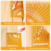 Hoteche 3D Multifunktions-Winkelmesser - Aluminium, Laser-Markierungen, 170mm, für präzises Anreißen