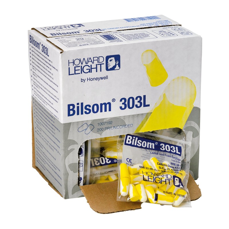 Howard Leight by Honeywell 1007192 Large Bilsom 303 Uncorded Earplug