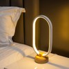 AIEHOUSE Modern Desk lamp LED Wood Table Lamp, Bedroom Bedside