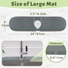 LOPNUR 2 Pack Faucet Mat for Kitchen Sink, 24 inch