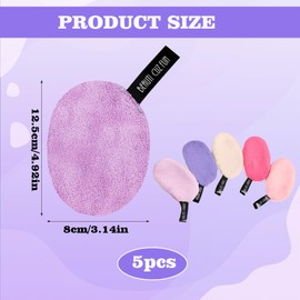 6 Stück Abschminkpads Waschbar,Abschminkpads,Cotton Pads,Abschminktücher,Abschminktücher Waschbar,Für Jeden Hauttyp Geeignet, Sanfte Reinigung und Make-up-Entfernung(6 Farben Erhältlich)