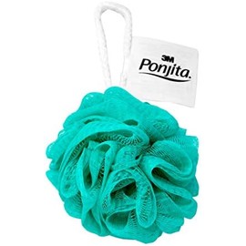 3M Ponjita, Esponja de Baño Borla Colores Surtidos, Ideal para mantener la piel libre de células muertas, 1 unidad