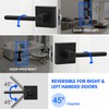 RAZCC Privacy Door Levers, 2 Pack Black Door Handles Heavy