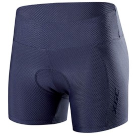 XGC Women's Cycling Shorts with Elasticated Breathable 4D Gel Seat Pad with High Density, grey, m