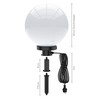 Outdoor Globe Light, White Garden Lamp, Splash-proof, Garden Light With
