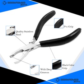 OdontoMed2011 Small Ring Closing Pliers Pvc Grip Handle (Black Grip)