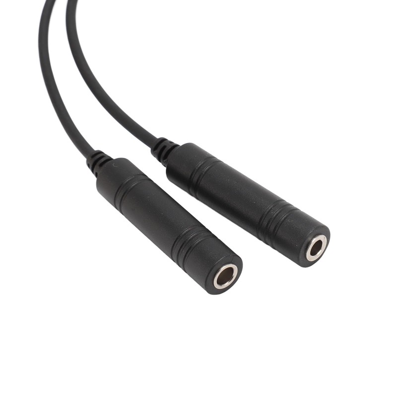 Aviation Headset Adapter GA Dual Plug to Airbus 5 Pin