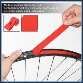 INFINAUTO 16" Bike Wheel Rim Strip Rim Tape Liner Inner Tube Band PVC Red Pair Stylish Design