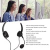 Call Center Headset Dual 3.5mm Plug Hearing Protection Noise Cancelling