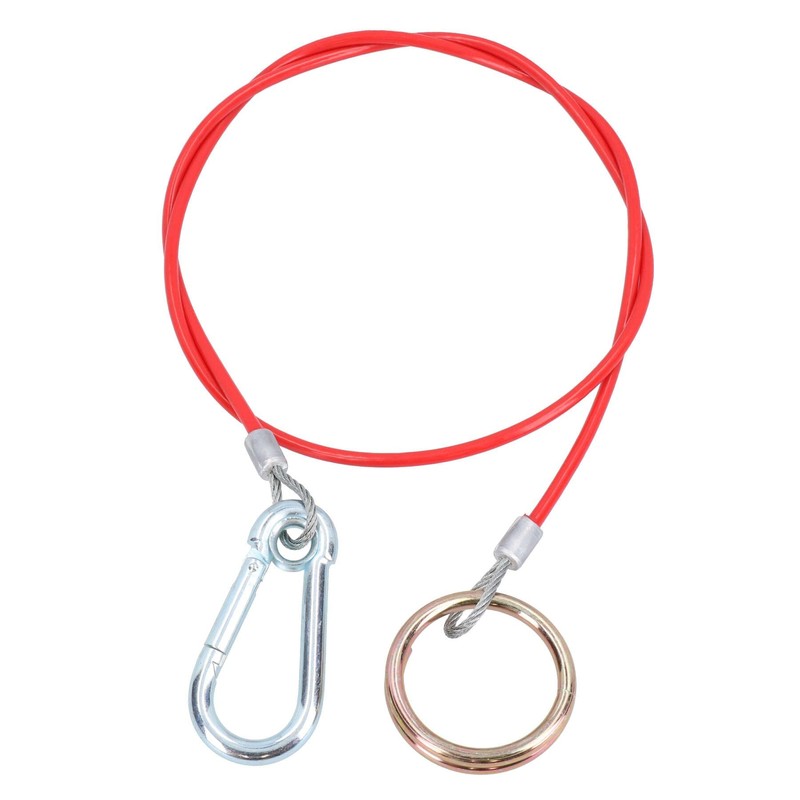 AB Tools 1m 2mm Braked Trailer Break Away cable (red)