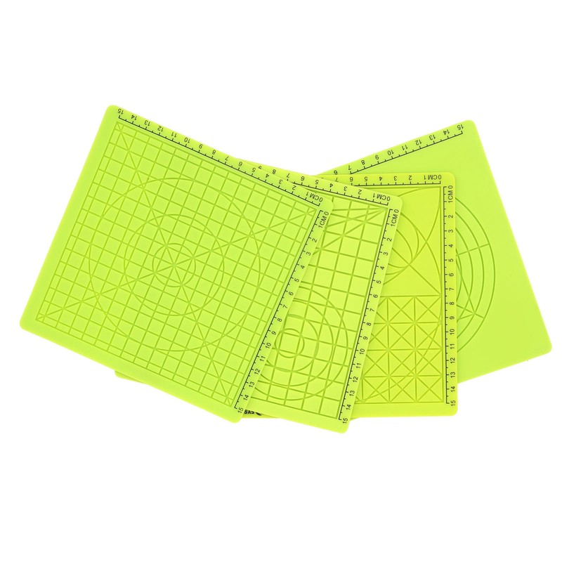 4Pcs 3D Printing Pen Silicone Pad Green Copy Board Soft