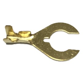 0.3 inch (8 mm) C-type (Mulberry Type) Terminals for Wiring Processing/DIY Use, Set of 50