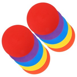 KICHOUSE 10pcs Non-Slip Rubber Football Training Markers Diameter Discs for Soccer and Basketball Practice and Floor Markers for Sports Training