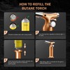 RAVS Solid Copper Butane Torch, Kitchen Torch Lighter for Creme