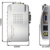 Parishop VIDEO CONVERTER VGA to RCA Scan Converter Computer to