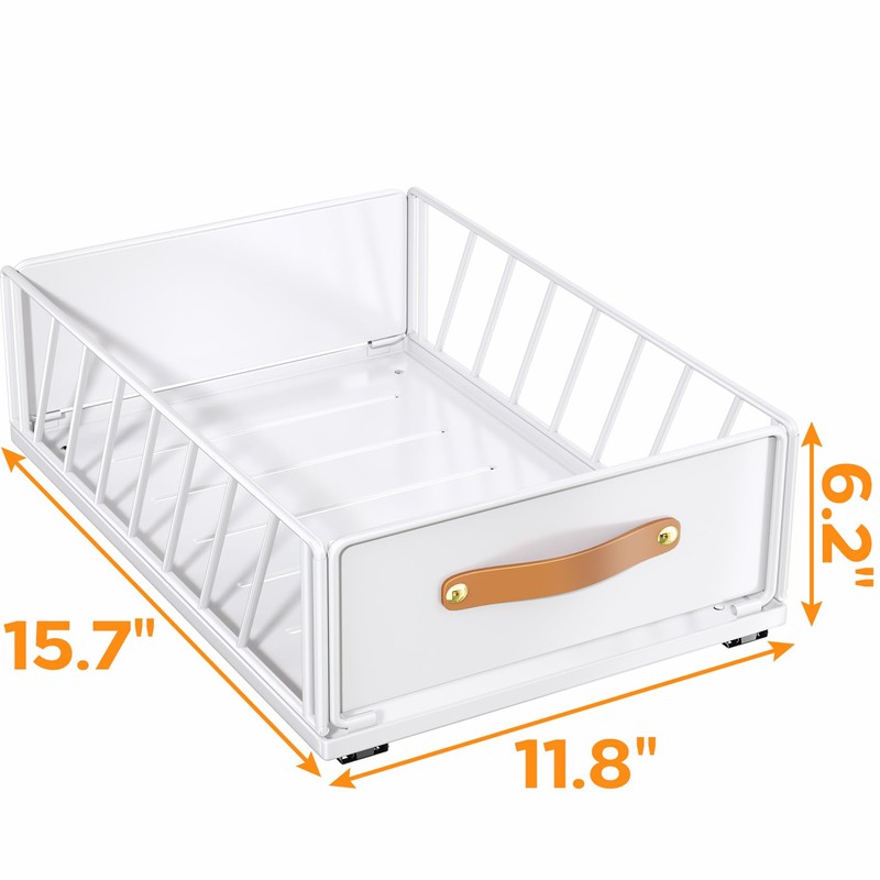 Pull out Cabinet Organizer Fixed with Adhesive Nano Film,Heavy Duty