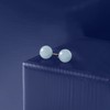 Ross-Simons 13.00 ct. t.w. Milky Aquamarine Stud Earrings in 14kt
