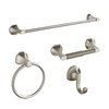 BGL Bathroom Hardware Set Brushed Nickel Adjustable Expandable Towel Bar