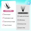 Lash Clusters 160PCS Fairy Eyelash Clusters with Manga Eyelashes Wide