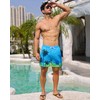 Resiprolty Mens Swim Trunks with Compression Liner Quick Dry Bathing