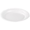 DART 6PWC 6" Foam Plate, Concorde Non-Laminated Foam Dinnerware, White