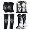 4Pcs Volleyball Knee Pads and Arm Sleeves Set with Protection