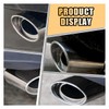 Stainless Steel Car Exhaust Tip, 2.5" to 3.3" Adjustable Chrome-Plated