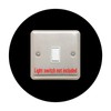 Single Light Switch Surround | Round | Acrylic Back Panel