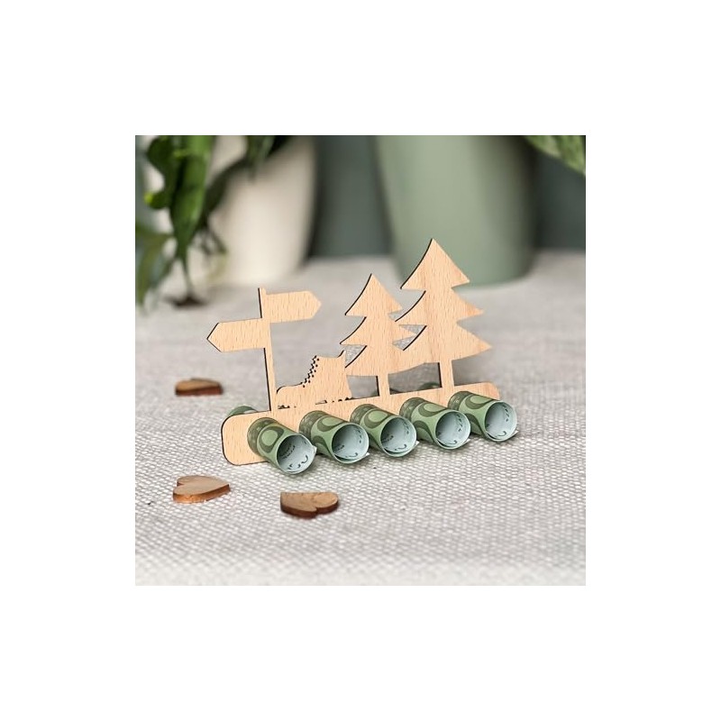 Spruchreif Wooden Stand Money Gift Hiking - Creative Gift Idea