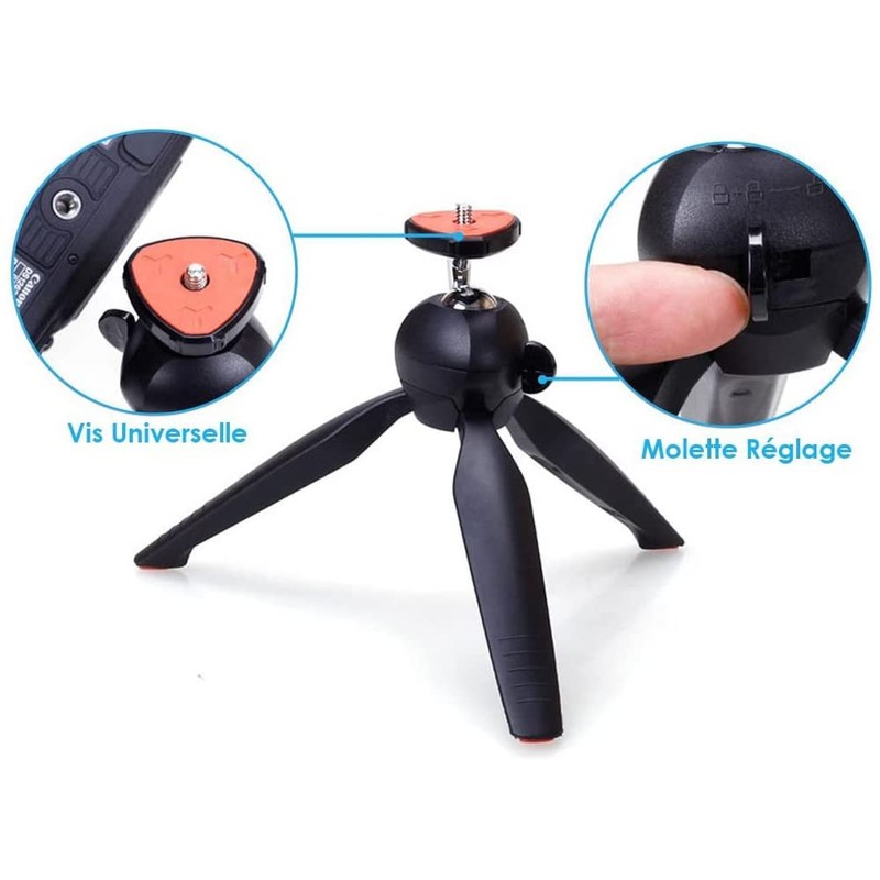 Yunteng - yt-228 Table Tripod for Smartphone - Black