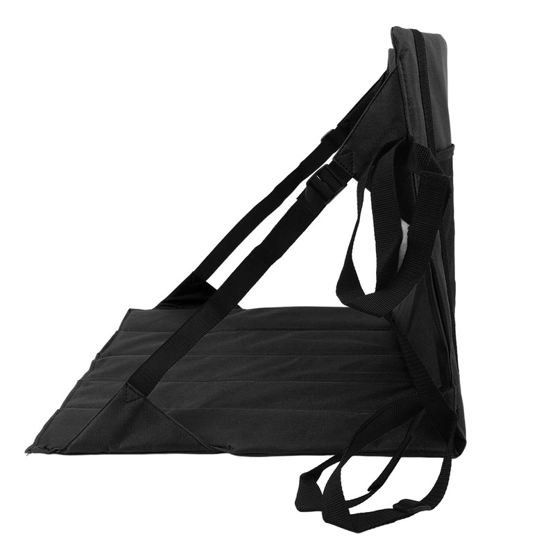 Foldable Seat Cushion Backrest Beach Chair Mat Single Person Portable