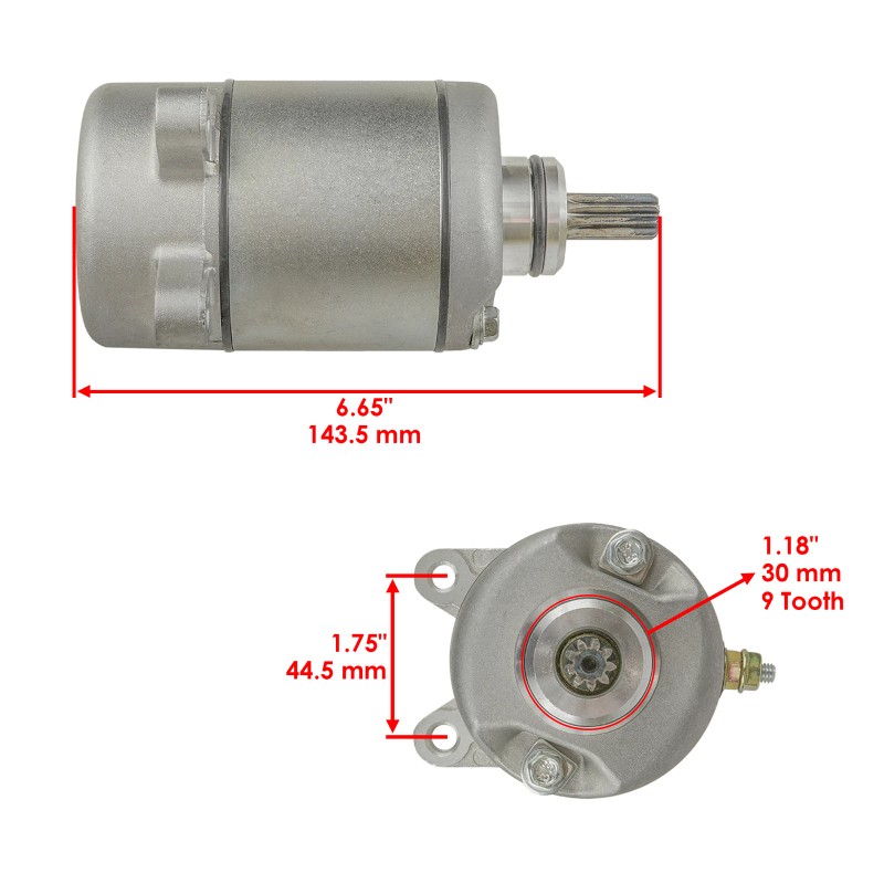 Caltric Starter for Honda TRX350TM Rancher 350 2000 2001 2002