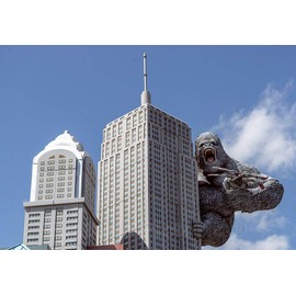 Historic Pictoric Photo - King Kong amuses Rather Than terrifies Visitors to The Hollywood Wax Museum in Myrtle Beach, South Carolina- Fine Art Photo Reporduction 36in x 24in