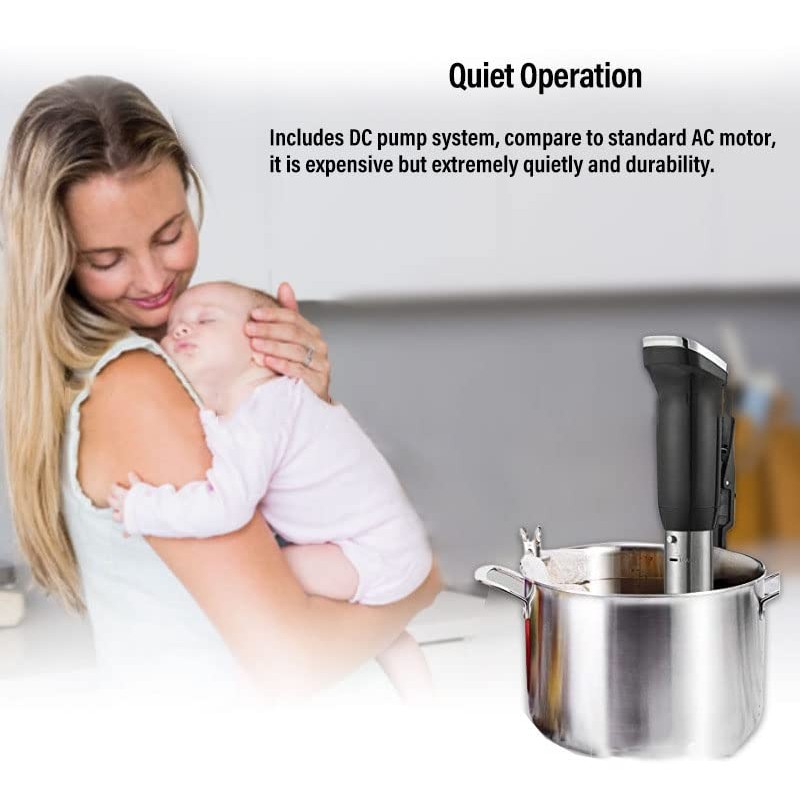 Sous Vide Cooker Immersion Circulator IPX7 Waterproof, 1800 Watts Vacuum