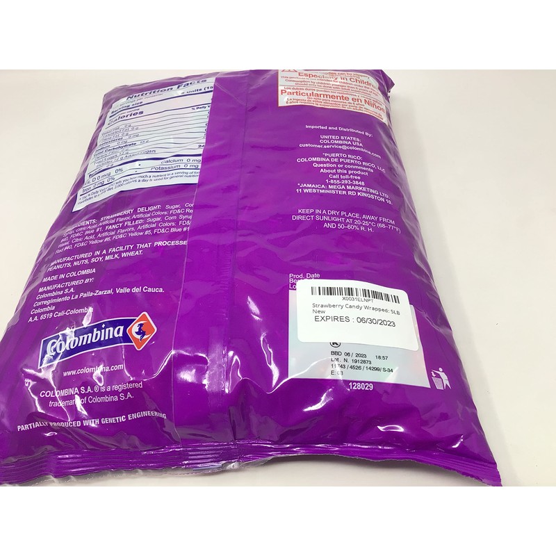 Strawberry Candy Wrapped: 5LB