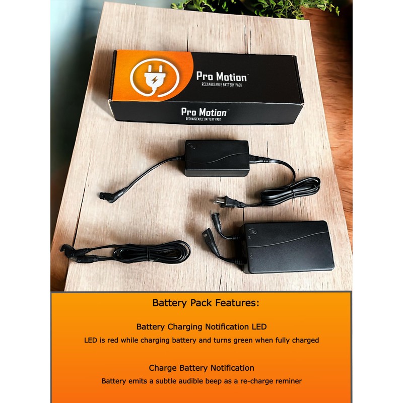 Pro Motion 1800mAh Rechargeable Battery Pack Kit for Power Furniture,