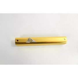 Gold Color Jewish Mezuzah Case 4" Parchment Klaf Scroll Hebrew Blessing