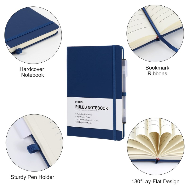 LYDTICK 20 Pack Journals for Writing College Ruled Notebooks Journal