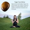 QINJIEJIE QINJIEJIE Tiger Eye Crystal Healing Crystals 1.8-2.0" 2PCS Large