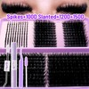 Lash Clusters Kit with Spikes Left and Right 100D Fluffy