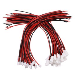 smseace 50Pack XH2.54mm Female/Male Connections Plug 2Pin Wire Cables 200mm xh2.54-2pin Connector jst Connector