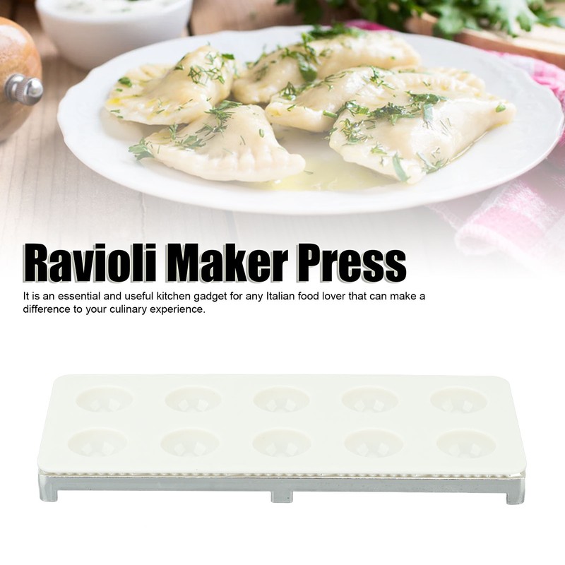 Ravioli Maker Press 10 Holes Iron ABS Durable Square Ravioli